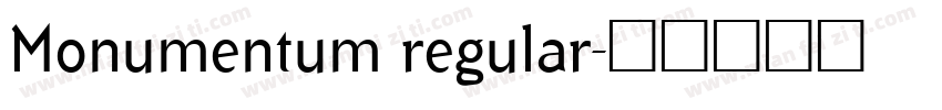 Monumentum regular字体转换